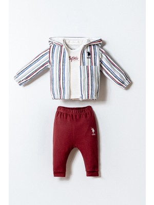 U.s. Polo Assn. Erkek Bebek Beyaz 3lü Takım