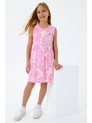 U.s. Polo Assn. Kız Çocuk Pembe Elbise Günlük Kullanım için Rahat Silüet