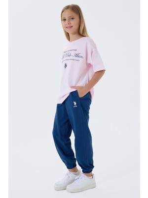 U.s. Polo Assn. Kız Çocuk Pembe Pijama Takım