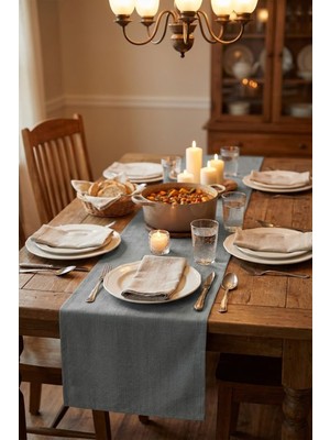 YUNUSOĞLU HOME Dekoratif Bohem Runner - Yemek Masası ve Salon Konsol Örtüsü (50X150 Cm)