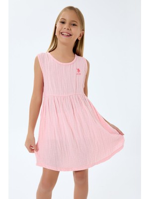 U.s. Polo Assn. Kız Çocuk Pembe Elbise