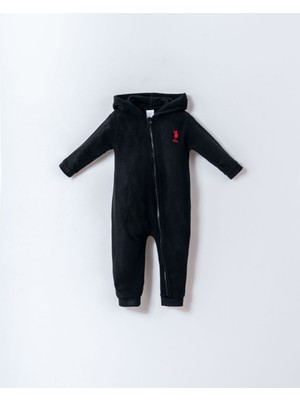 U.s. Polo Assn Erkek Bebek Siyah Tulum