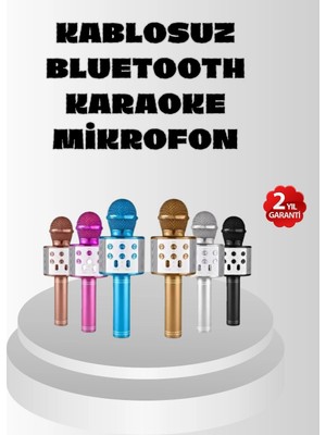 Calperia Kablosuz Bluetooth Karaoke Mikrofon  Yankı Efektli