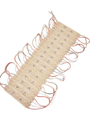 Powerr Led Aydınlatma 20 Adet 12 Volt 1.5 Watt 3 Lensli Beyaz 2835 Smd LED Modül IP65 Modül