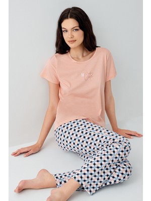 Arnetta Kadın Turuncu Pijama Takım