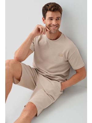 Rolypoly Erkek Kahverengi Bermuda Takım