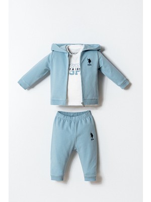U.s. Polo Assn. Erkek Bebek Mavi 3lü Takım