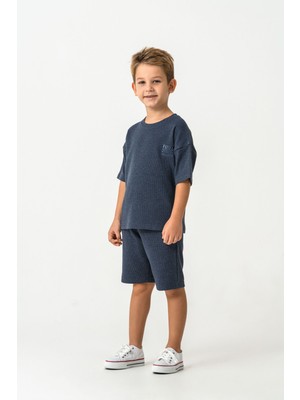 Rolypoly Erkek Çocuk Mavi Bermuda Takım