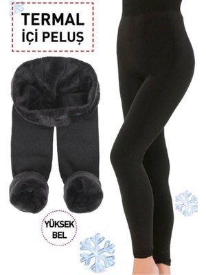 Miresa Içi Peluş Termal Polar Tayt – Kışlık, Yumuşacık ve Sıcacık Yapı, Günlük & Ev Kullanımı Için Konforlu Kadın Taytı