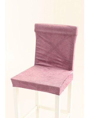 Bella Home Kadife Sandalye Kılıfı - Yıkanabilir - Likralı - 6 Adet