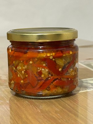 Farmlove Közlenmiş Patlıcan Biber Salatası (Ev Yapımı) - 280 gr - Yeni Mahsül