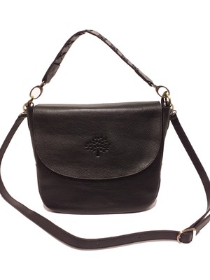 Atelier Terra Marea Elegra Siyah | Hakiki Deri Kadın El ve Omuz (Çapraz Askı) Çantası