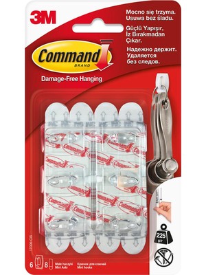 Command Mini Askı 6'lı