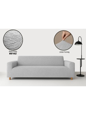 Bella Home Maksi Strech Su Yolu Koltuk Örtüsü (3+3+1+1) - Lastikli - Likralı - Oturma Grubu