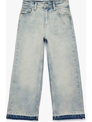 Koton Geniş Paça Pamuklu Loose Fit Denim Pantolon