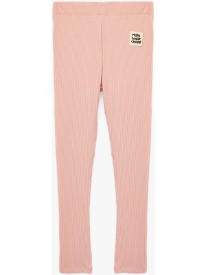 Koton Belş Lastikli Ribanalı Pamuklu Tayt