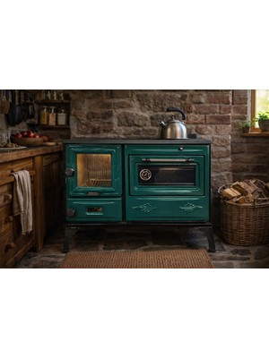 MF079 Dorello Kuzine Soba Yeşil – 40 cm Fırınlı, Aden Model