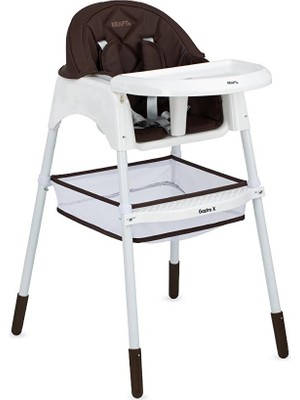 Kraft Gastro x Mama Sandalyesi - Brown 6 Ay ve Üzeri İçin Kemerli Güvenlik Özellikli