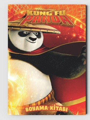 ZNC Kung Fu Panda Temalı Eğlenceli Boyama Kitabı, (+20), (Tam Sayfa Resimli Boyama Kitabı)
