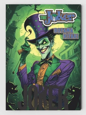 ZNC Joker Temalı Çocuklar Için Boyama Kitabı (20 Tam Sayfa Resimli Boyama Kitabı)