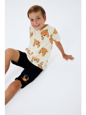 Rolypoly Erkek Çocuk Sarı Bermuda Takım