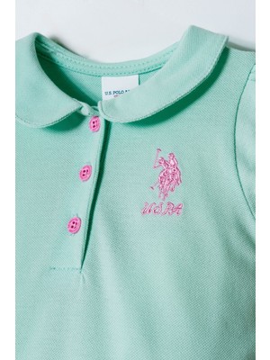 U.s. Polo Assn. Kız Bebek Yeşil Elbise