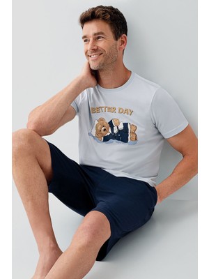 Rolypoly Erkek Mavi Bermuda Takım