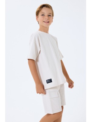 Rolypoly Erkek Çocuk Beyaz Bermuda Takım