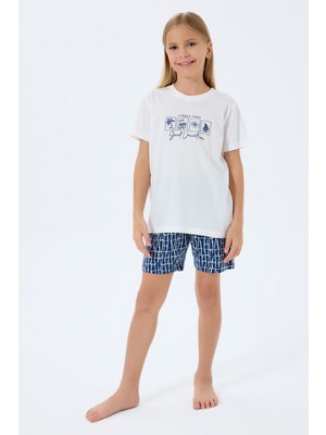 Rolypoly Kız Çocuk Beyaz Şort Takım