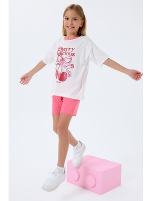 Rolypoly Kız Çocuk Beyaz Şort Takım