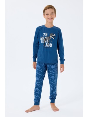 Rolypoly Erkek Çocuk Lacivert Pijama Takım