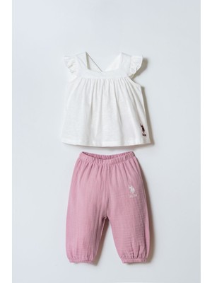 U.s. Polo Assn. Kız Bebek Mor Takım