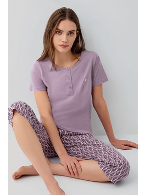 Pierre Cardin Kadın Mor Kapri Takım