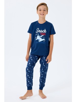 Rolypoly Erkek Çocuk Lacivert Pijama Takım
