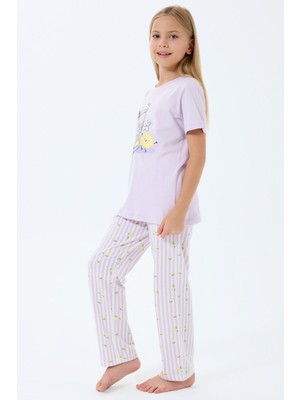 Rolypoly Kız Çocuk Mor Pijama Takım