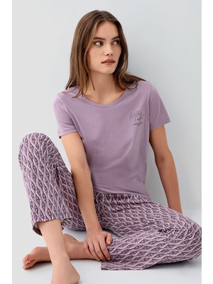 Pierre Cardin Kadın Mor Pijama Takım