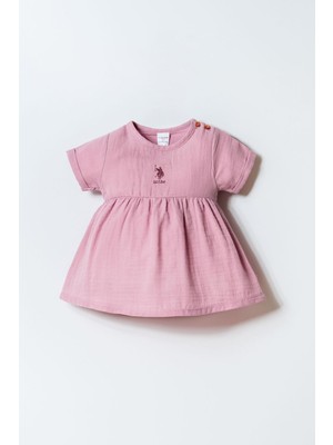 U.s. Polo Assn. Kız Bebek Mor Elbise