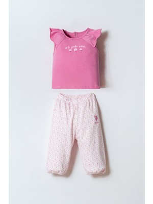 U.s. Polo Assn. Kız Bebek Pembe Bebek Takım