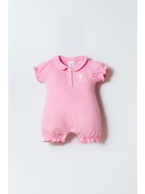 U.s. Polo Assn. Kız Bebek Pembe Tulum