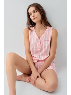Pierre Cardin Kadın Pembe Şort Takım