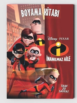 ZNC Çocuklar Için Eğlenceli Boyama Kitabı, (+20), (Tam Sayfa Resimli Boyama Kitabı)