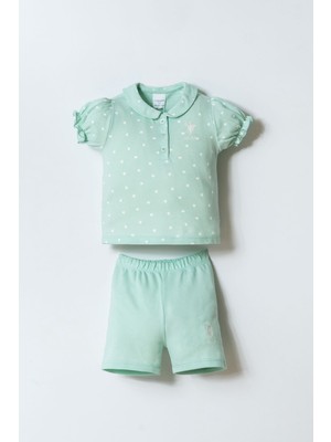 U.s. Polo Assn. Kız Bebek Yeşil Şort Takım