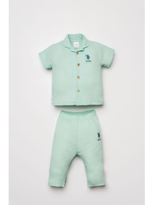 U.S. POLO ASSN U.s Polo Assn. Kız Bebek Yeşil Takım