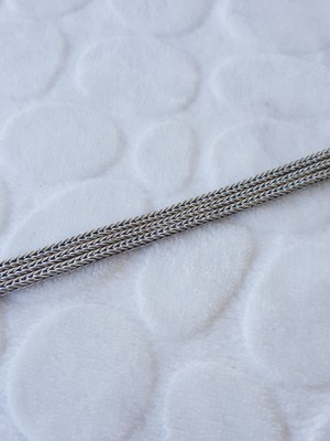 Canka 3 lü Tilki Kuyruğu Gümüş Erkek Bileklik