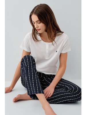 Pierre Cardin Kadın Beyaz Pijama Takım