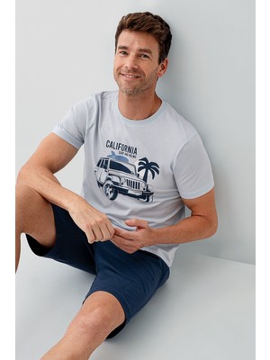 Rolypoly Erkek Mavi Bermuda Takım