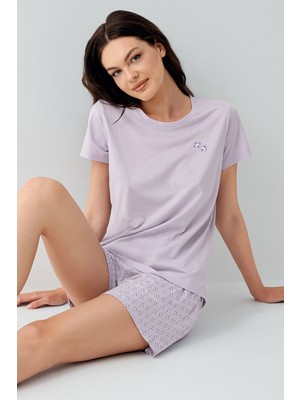 Arnetta Kadın Mor Şort Takım