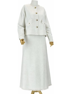 JOOQSTORE Tüvit Ceket Etek Takım