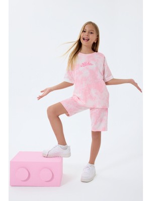 Rolypoly Kız Çocuk Pembe Bermuda Takım