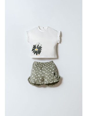 U.s. Polo Assn. Kız Bebek Beyaz Şort Takım